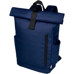 Sac publicitaire à dos Byron de 18 L en RPET GRS 15,6" avec dessus enroulable