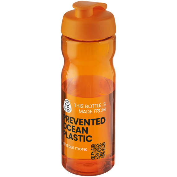 Bouteille publicitaire de sport H2O Active® Eco Base 650ml avec couvercle à bascule Bouteille publicitaire de sport H2O Active® Eco Base 650ml avec couvercle à bascule