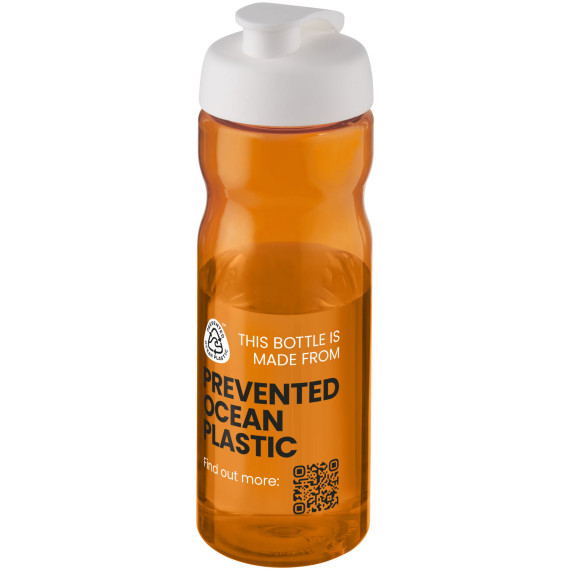 Bouteille publicitaire de sport H2O Active® Eco Base 650ml avec couvercle à bascule Bouteille publicitaire de sport H2O Active® Eco Base 650ml avec couvercle à bascule