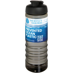 Bouteille publicitaire de sport H2O Active® Eco Treble de 750 ml avec couvercle à bascule