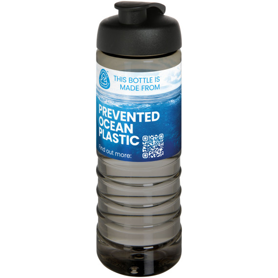 Bouteille publicitaire de sport H2O Active® Eco Treble de 750 ml avec couvercle à bascule Bouteille publicitaire de sport H2O Active® Eco Treble de 750 ml avec couvercle à bascule