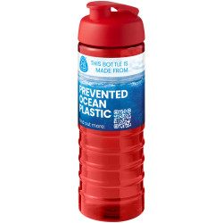 Bouteille publicitaire de sport H2O Active® Eco Treble de 750 ml avec couvercle à bascule