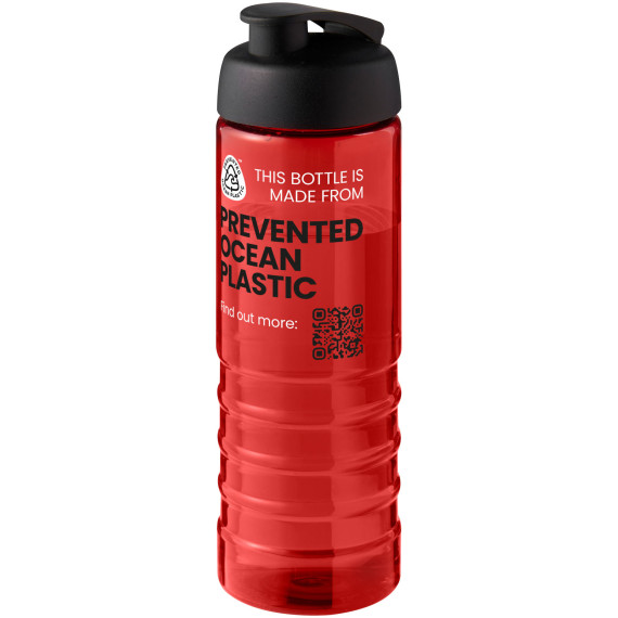 Bouteille publicitaire de sport H2O Active® Eco Treble de 750 ml avec couvercle à bascule Bouteille publicitaire de sport H2O Active® Eco Treble de 750 ml avec couvercle à bascule