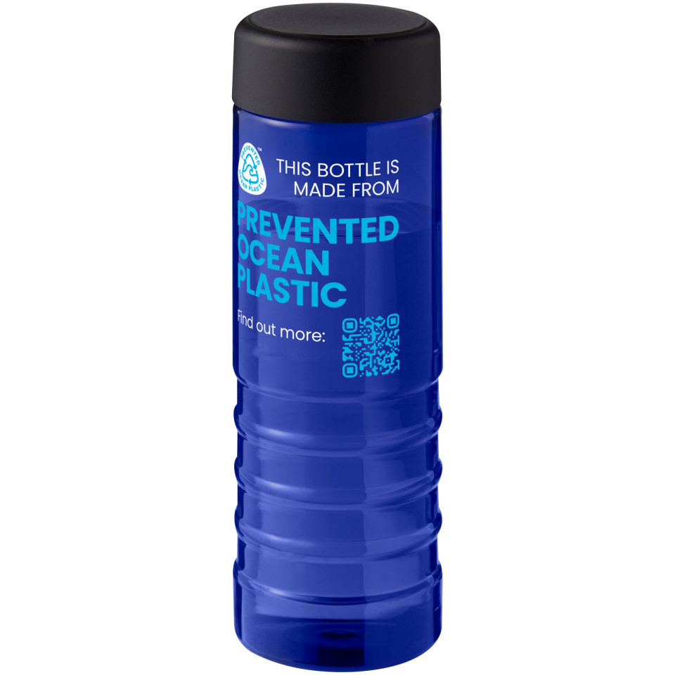 Bouteille publicitaire de sport H2O Active® Eco Treble de 750 ml avec couvercle vissé