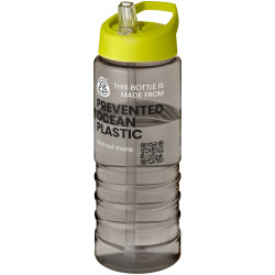 Bouteille publicitaire de sport H2O Active® Eco Treble de 750 ml avec couvercle à bec verseur