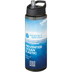 Bouteille publicitaire de sport H2O Active® Eco Vibe de 850 ml avec couvercle à bec verseur
