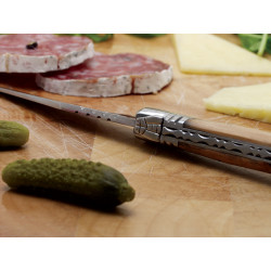 Set publicitaire de 6 couteaux de table Laguiole olivier