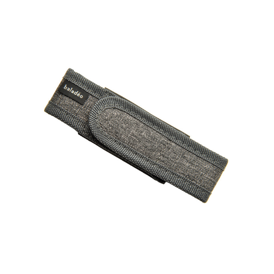 Etui publicitaire de ceinture en nylon pour couteau Slim gris chiné