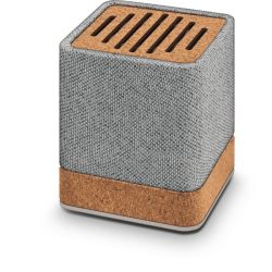 Enceinte sans fil en liègecertifié et tissus RPET personnalisable Enceinte sans fil en liègecertifié et tissus RPET personnalisable