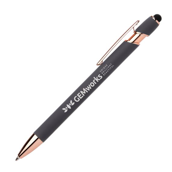 Stylo publicitaire Prince Softy Gel avec Stylet Goldstar® Métal