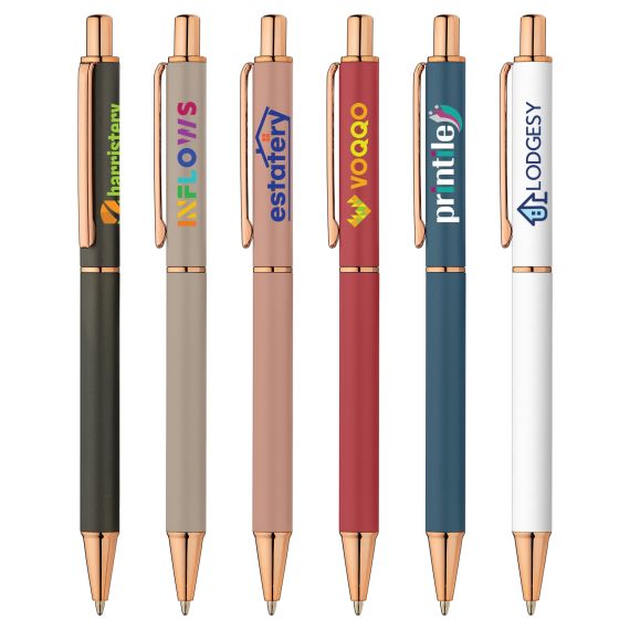 Stylo publicitaire Duet Softy Rose Gold Goldstar® Métal