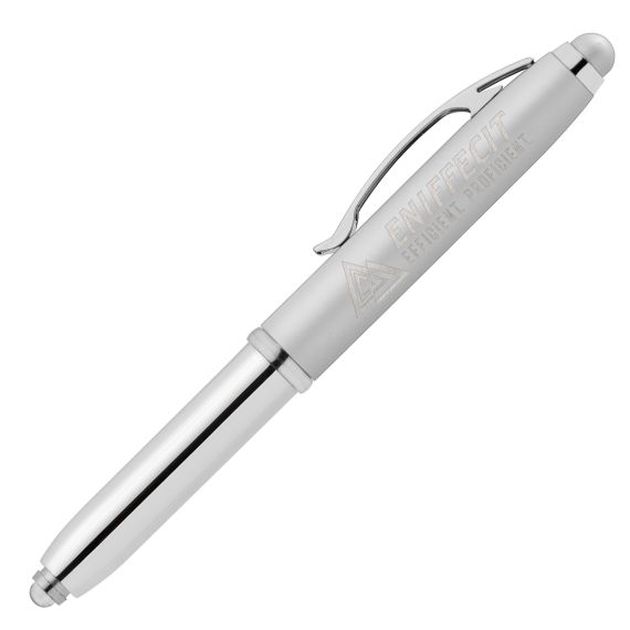 Stylo stylet lumineux personnalisé Goldstar® Brando Softy Métallique Light-Up Métal