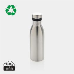 Bouteille publicitaire d’eau 500ml en acier inoxydable RCS recyclé