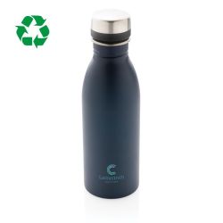 Bouteille publicitaire d’eau 500ml en acier inoxydable RCS recyclé