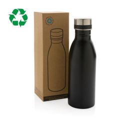 Bouteille publicitaire d’eau 500ml en acier inoxydable RCS recyclé