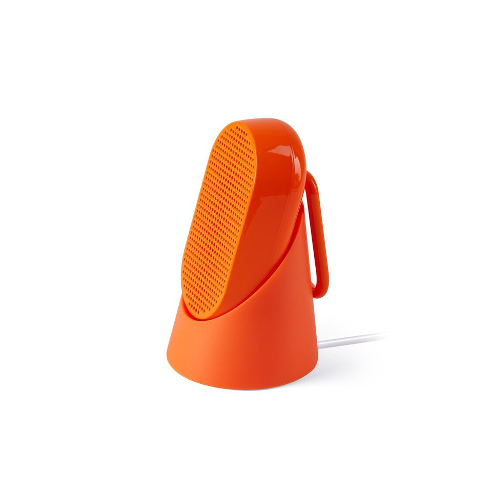 Haut-parleur publicitaire Bluetooth® avec mousqueton intégré