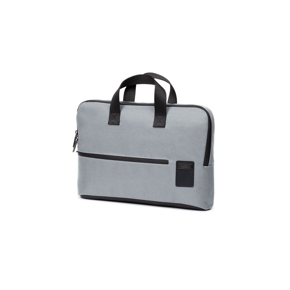 Porte-documents publicitaire et ordinateur
