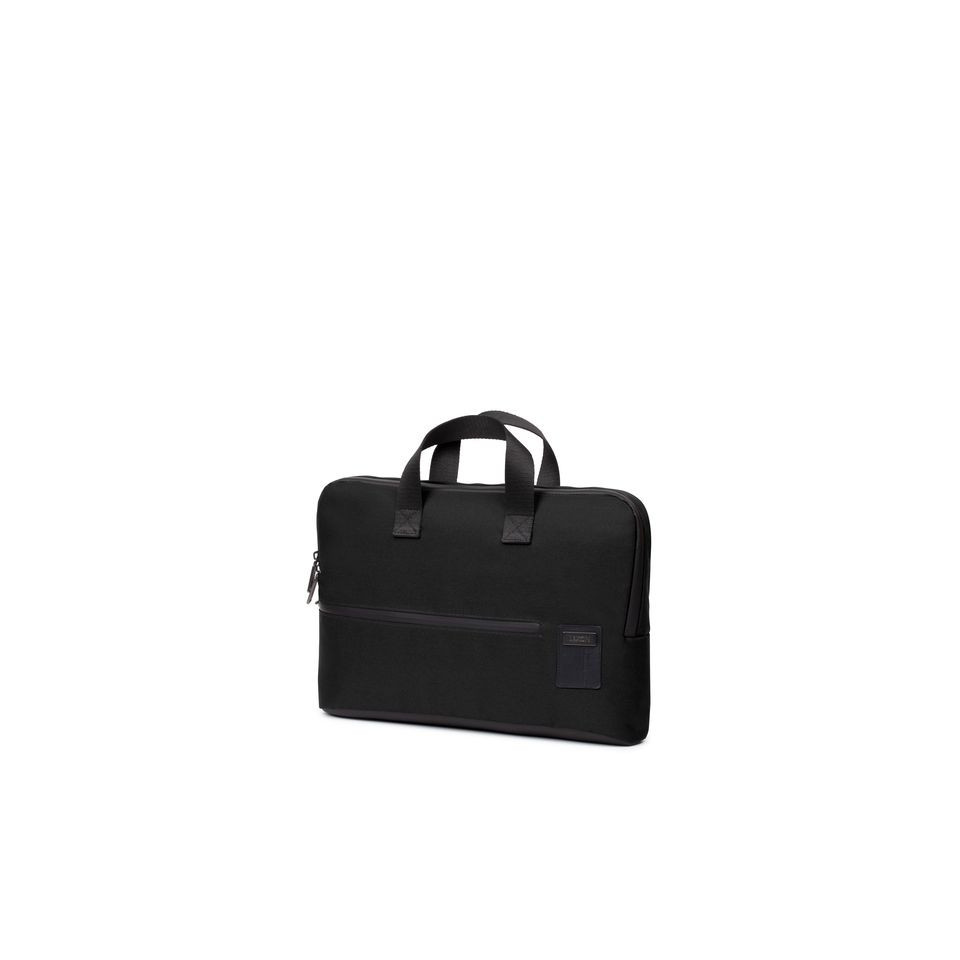 Porte-documents publicitaire et ordinateur
