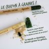 Crayon publicitaire avec graines à planter Sprout