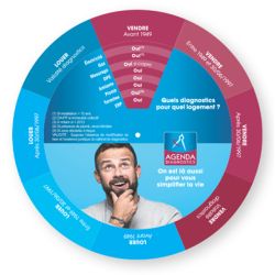 Disque de diagnostic immobilier personnalisé fabriqué en Europe