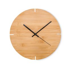 Horloge murale en bambou personnalisable