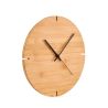 Horloge murale en bambou personnalisable