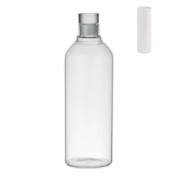 Grande bouteille en verre borosilicate personnalisable bouchon en verre anti fuite 1 L