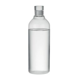 Grande bouteille en verre borosilicate personnalisable bouchon en verre anti fuite 1 L