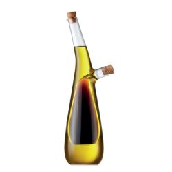 Bouteille d’huile et vinaigre verre borosilicate avec bouchon en liège personnalisable