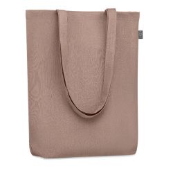 Sac shopping personnalisable en tissu 100 % Chanvre avec anses longues 200 gr/m²