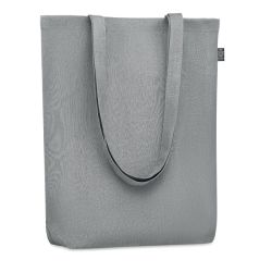 Sac shopping personnalisable en tissu 100 % Chanvre avec anses longues 200 gr/m²