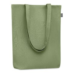 Sac shopping personnalisable en tissu 100 % Chanvre avec anses longues 200 gr/m²