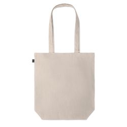 Sac shopping personnalisable en tissu 100 % Chanvre avec anses longues 200 gr/m²