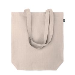 Sac shopping personnalisable en tissu 100 % Chanvre avec anses longues 200 gr/m²