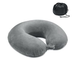 Oreiller de voyage repose tête personnalisable en polyester et mousse RPET