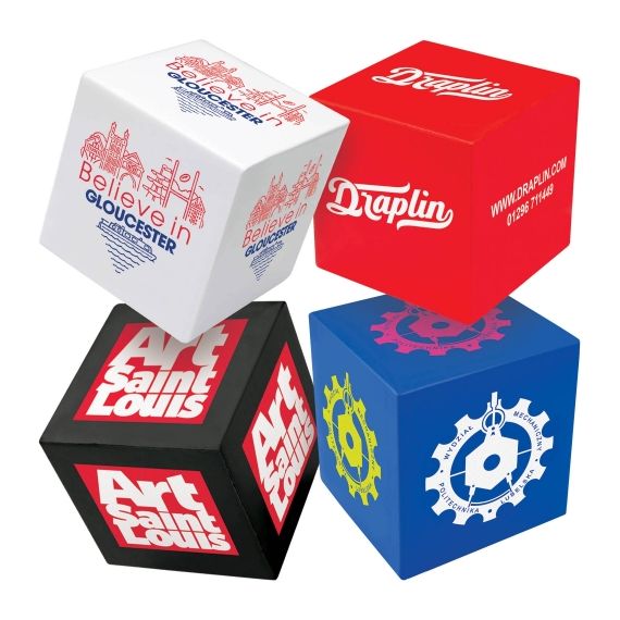 Cube anti-stress personnalisable grand format 50 mm