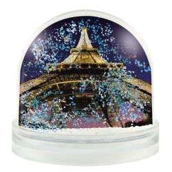 Boule à neige à paillettes personnalisables