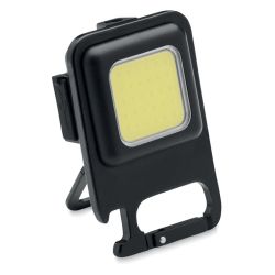 Mini lampe de poche publicitaire COB 800 lm portable et rechargeable par USB gravure laser