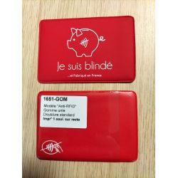 Étui publicitaire fabriqué en France format carte de crédit anti-RFID