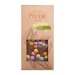 Tablette de chocolat noir personnalisable fabriquée en France