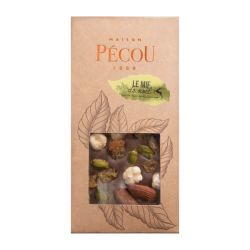 Tablette de chocolat noir personnalisable fabriquée en France