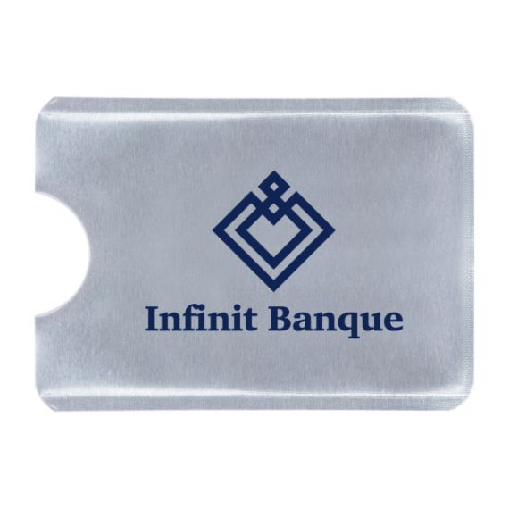 Etui souple personnalisable une carte bancaire anti RFID