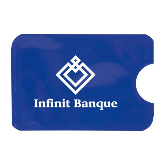 Etui souple personnalisable une carte bancaire anti RFID