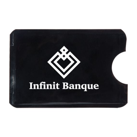 Etui souple personnalisable une carte bancaire anti RFID