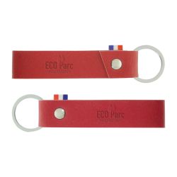 Porte-clés publicitaire fabriqué en France en cuir végétal Porte-clés publicitaire fabriqué en France en cuir végétal