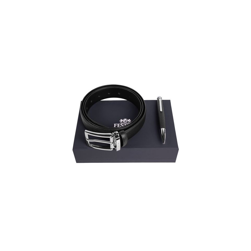Parure publicitaire stylo bille et ceinture Festina