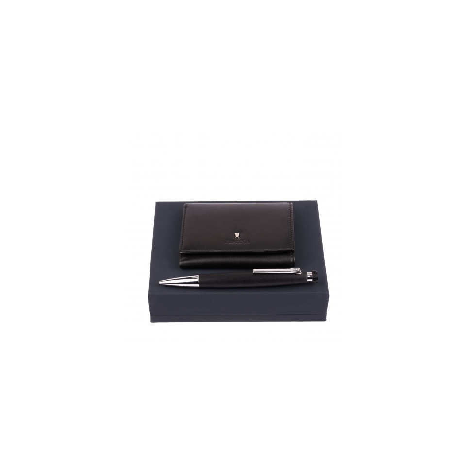 Set publicitaire porte-cartes Trifold stylo bille Festina