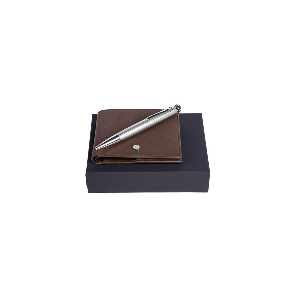 Parure publicitaire stylo bille et portefeuille Festina