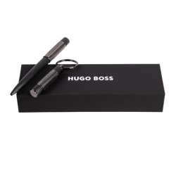 Parure publicitaire Gear Ribs stylo bille et porte-clefs HUGO BOSS