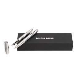 Parure publicitaire Label stylo bille et stylo plume HUGO BOSS